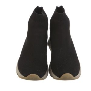 Vince Womens Tyra Black Knitted Slip On High Top Sock Sneaker Shoes Size 9.5